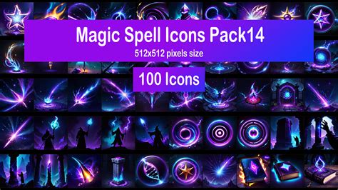 ArtStation - Magic Spell Icons Pack14 - Arcane | Artworks