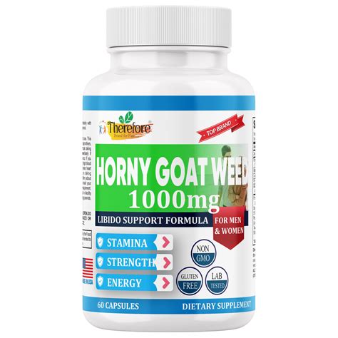 Horny Goat Weed Capsules For Men Women Enhance Energy Endurance