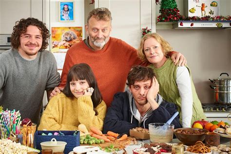 Hugh Dennis, Claire Skinner, Tyger Drew-Honey, Daniel Roche, and Ramona ...