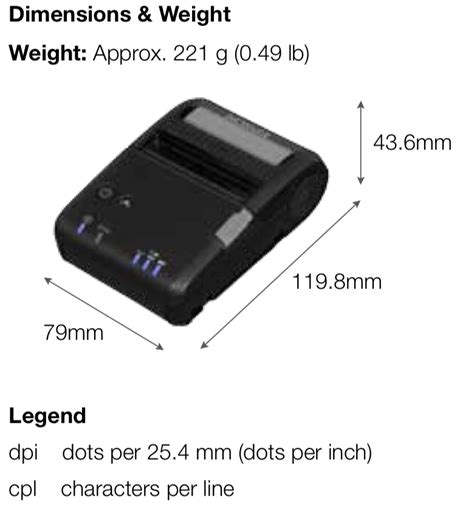 Epson Tm P Mobile Thermal Pos Receipt Printer