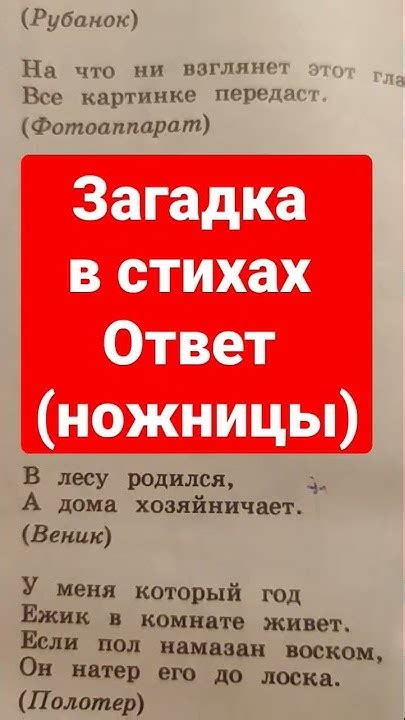 Загадка в стихах,ответ ножницы,аудиоформат - YouTube