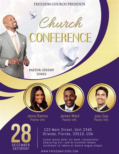 Copy Of Church Conference Flyer Template Postermywall