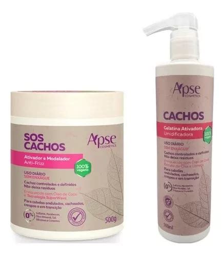 Apse Sos Cachos Gelatina Ml Ativador Cachos Gr Frete Gr Tis