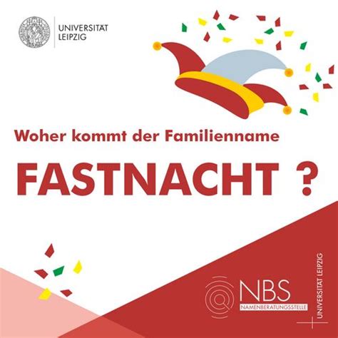 Universität Leipzig Zum Familiennamen FASTNACHT