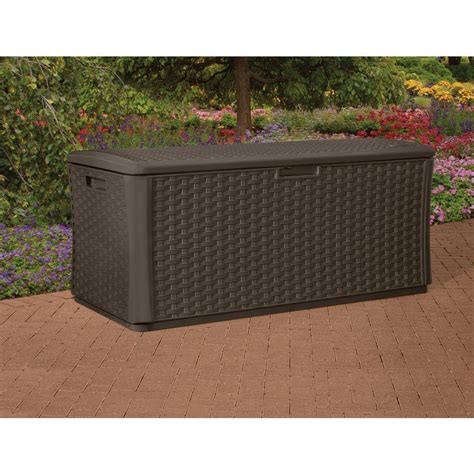 Suncast Bmdb Java Gal Resin Wicker Deck Box Bigbigmart