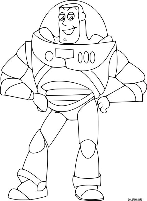 Easy Buzz Lightyear Coloring Page Printable