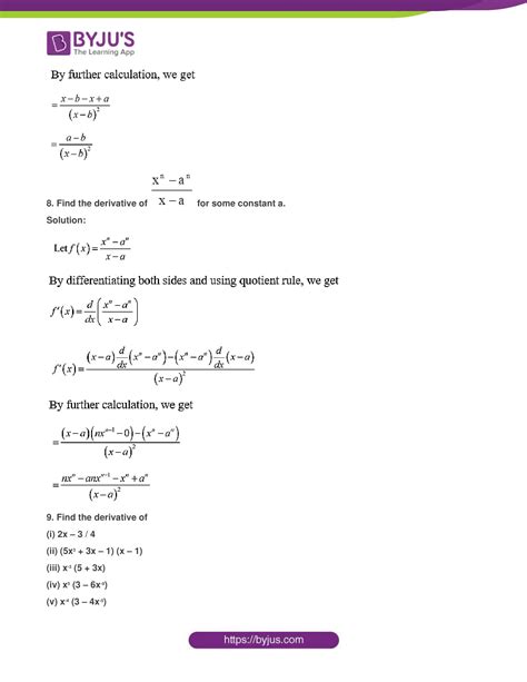 NCERT Solutions Class 11 Maths Chapter 13 Limits And Derivatives