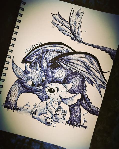 Inktober 1010 Toothless Stitch By Celadoria On Deviantart