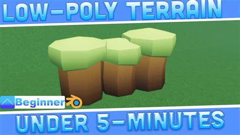 Low Poly Terrain Tutorial Roblox Blender YouTube