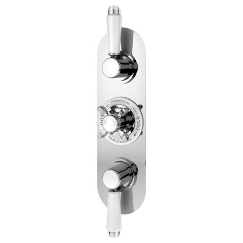 Nuie Selby Traditional Concealed Triple Shower Valve Chrome SELTR02