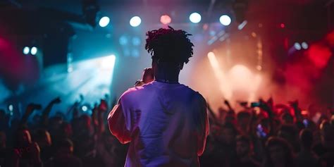 Premium Photo | Male Rapper39s Dynamic Performance Captivates Audience ...