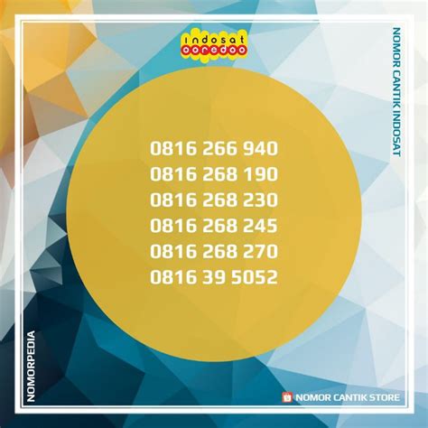 Jual Nomor Indosat Digit Cantik Murah Cuma Ribuan Kartu