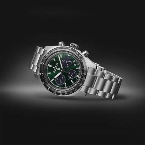 Seiko Prospex Deep Green Speedtimer Solar Chronograph AMJ Watches