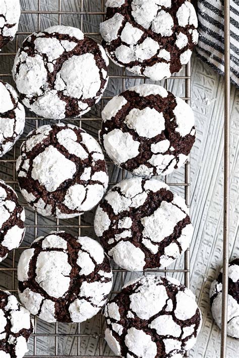 Gluten Free Chocolate Crinkle Cookies Snixy Kitchen