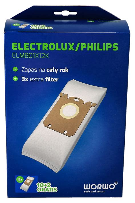 12x Worki Do Odkurzacza Electrolux Philips Typ S BAG 3x Filtr