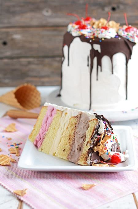 Grandmas Neapolitan Ice Cream Cake The Cake Chica