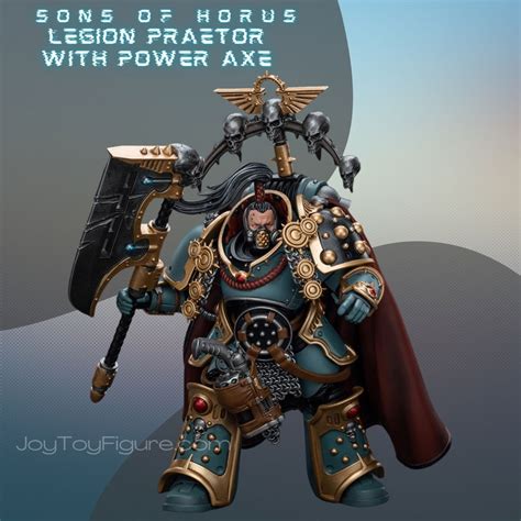 Joytoy Wh40k Sons Of Horus Legion Praetor With Power Axe Joytoy Figure