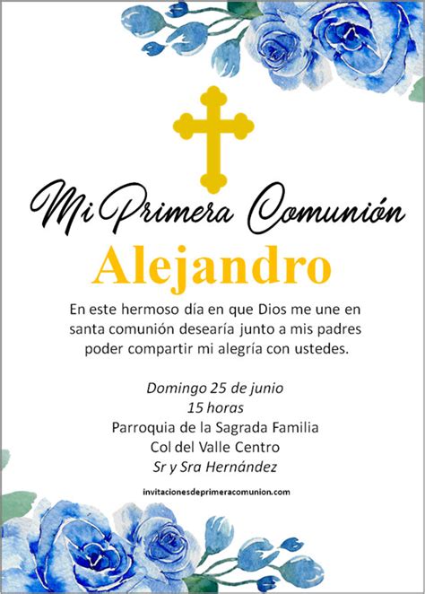 Las 20 mejores frases para Invitaciones de Primera Comunión