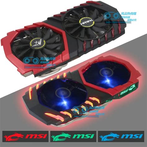 New Original For Msi Rx580 570 480 470 Graphics Video Cooling Fan With