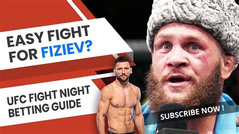 Easy Fight For Fiziev Ufc Fight Night Gamrot Vs Fiziev Predictions