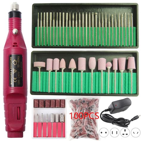 Set Professional Elektrische Nagel Bohrer Maschine Kit Manik Re