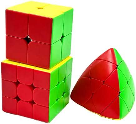 D ETERNAL Speed Cube Set Of 2X2 3X3 And Mastermorphix Triangle High