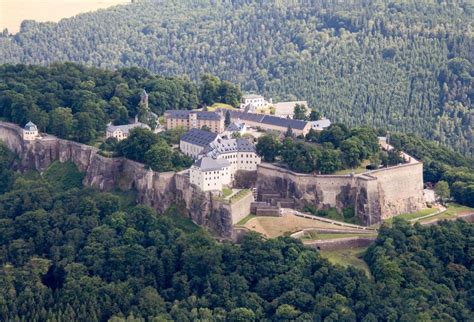 Luftbild K Nigstein Festung K Nigstein An Der Elbe Im Landkreis