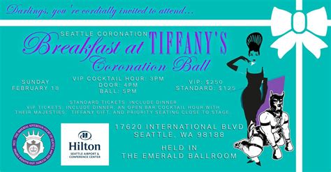 Seattle 2024 Coronation Ball Breakfast At Tiffany S VIP Weekend