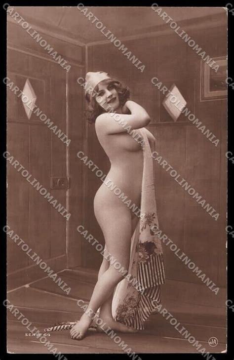 French Risque Nude Woman Miss Fernande Ja Original Rppc Photo