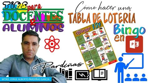 CÓMO HACER UNA TABLA DE LOTERÍA O BINGO EN POWER POINT YouTube