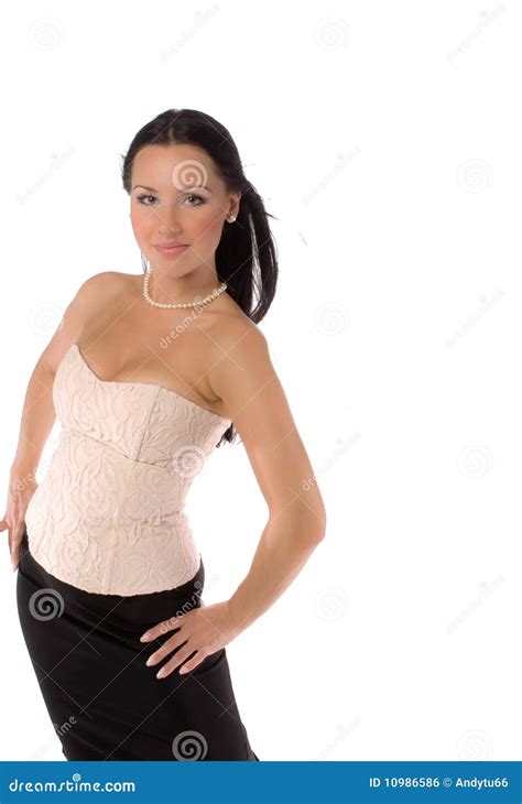 Pose Du Joli Brunette Photo Stock Image Du Fille Renivellement 10986586