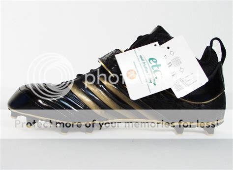 Adidas Rb619 Fly Black And Gold Football Cleats Reggie Bush Signature