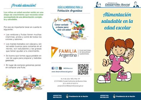 Pdf Triptico Alimentacion Saludable En La Edad Escolar