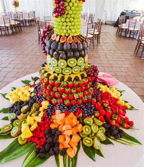 Perfect For Cocktail Hour Fruit Display Wedding Fruit Presentation Fruit Buffet