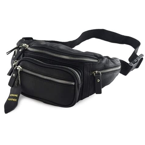 Nabob Leather Leather Fanny Pack Hip Bum Bag Mens Waist Bag Unisex