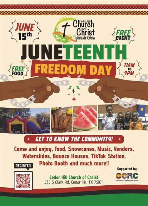 Celebrate Juneteenth Cedar Hill Church Of Christ