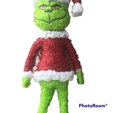 Grinch Pinata 3d Standard X Mas 001 3 Party Piñatas Houston