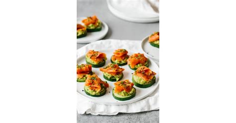 Smoked Salmon Avocado And Cucumber Bites Easy Thanksgiving