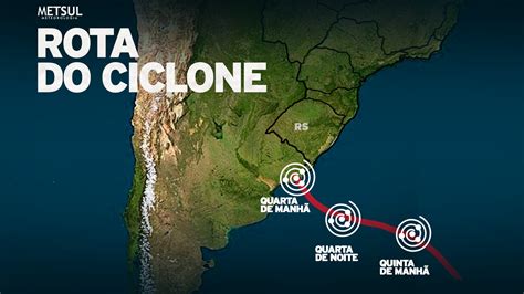 Veja A Rota Do Ciclone Extratropical Que Se Forma Nesta Quarta Feira