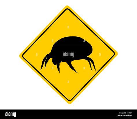 House Dust Mite Warning Sign Stock Photo Alamy