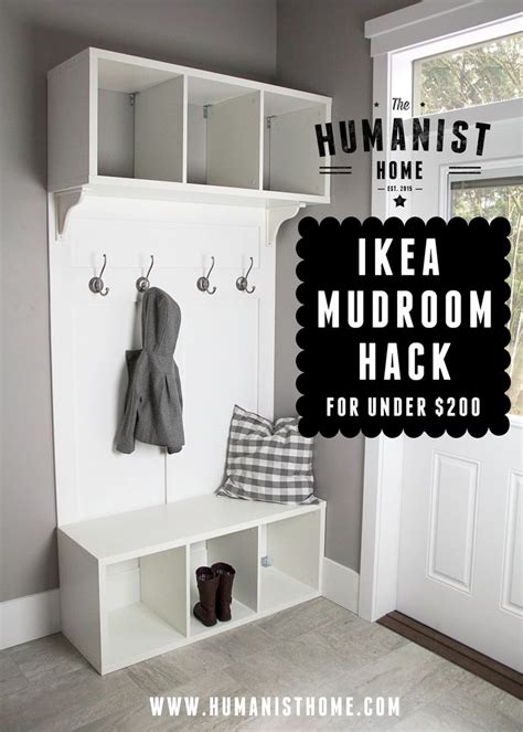 Ikea Kallax Mudroom Hack This Is An Ikea Hack Based On The Kallax 1x4