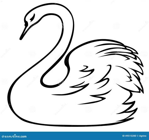 Beautiful Swan Coloring Pages Sketch Coloring Page