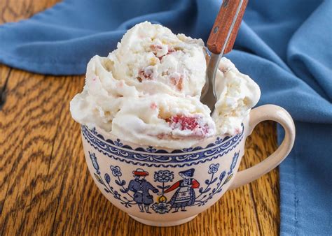Roasted Rhubarb Ice Cream Barefeet In The Kitchen