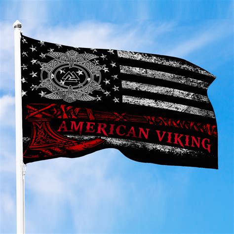 Viking Style Flag - Viking American Flag A31