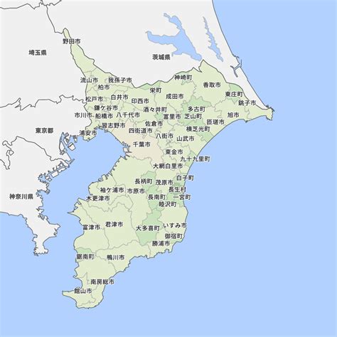 千葉県の地図 Map It マップ・イット