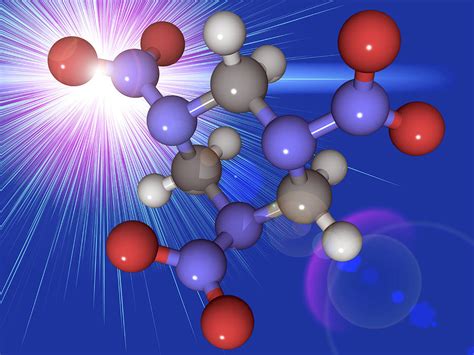 Rdx Explosive Molecular Model Photograph By Laguna Design