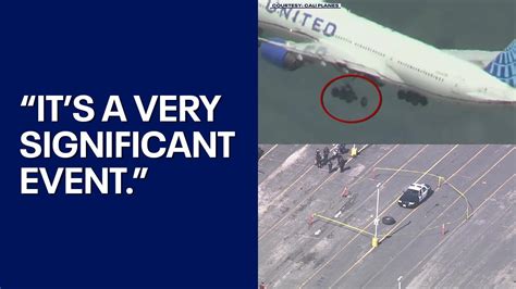 Tire Falls Off United Airlines Plane After Takeoff Youtube