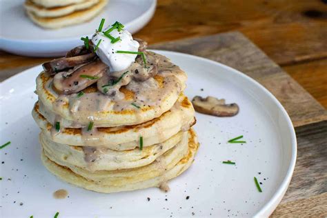 Savoury Vegan Pancakes With Creamy Mushrooms Vegan Punks