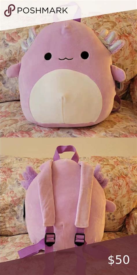 Monica The Axolotl Backpack Squishmallow Brand New Htf Backpacks