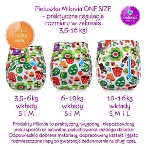 Milovia Pielucha Kieszonka Coolmax One Size Pul Goni C Marzenia